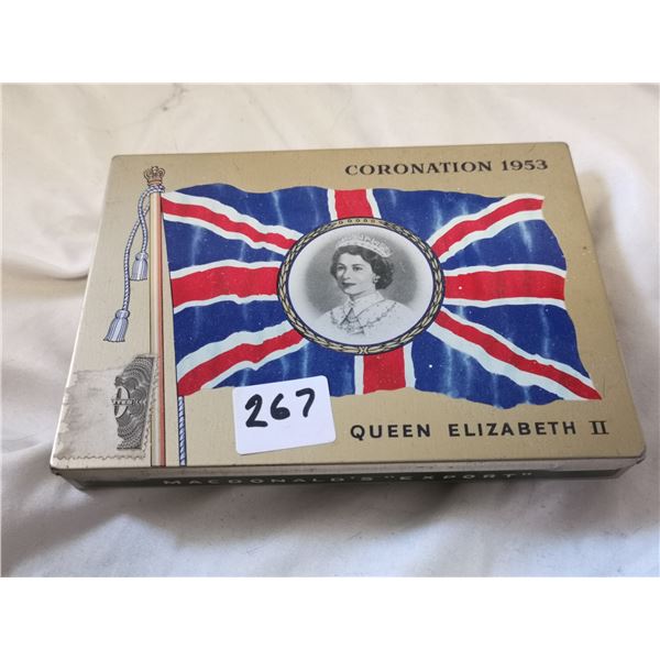 1953 EXPORT “A” CORONATION CIGARETTE TIN