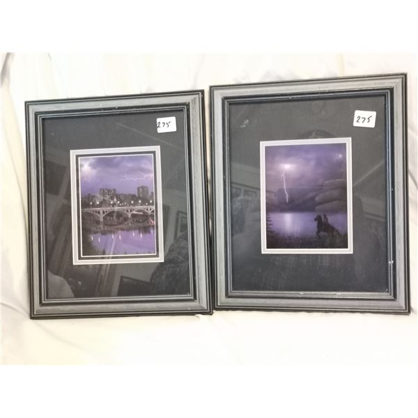 TWO GLEN SCRIMSHAW SIGNED PRINTS