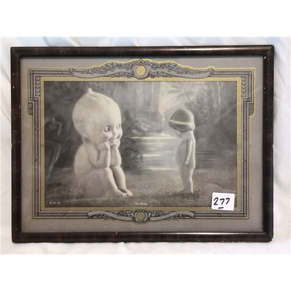 ANTIQUE ART PRINTS, CHILD GHOST