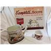 Image 1 : CAMPBELL SOUP SIGN, CUP, WATERING CAN