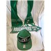 Image 1 : ROUGHRIDER LOT, CAP SCARF, TIN SIGN