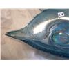 Image 2 : BLUE CARNIVAL FRUIT BOWL GLASS 15” LONG