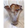 Image 1 : GOLD VEIN GLASS VASE, ARTISTIC DESIGN, 13” HIGH