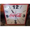 Image 1 : LARGE COCA-COLA METAL FRAME CLOCK, NEEDS BOLTS FOR HANDS