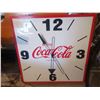 Image 2 : LARGE COCA-COLA METAL FRAME CLOCK, NEEDS BOLTS FOR HANDS