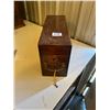 Image 1 : ¼ Cut Oak Document Box Comes With Key, 15” Long X 5 “ Wide X 8” Tall