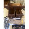 Image 3 : 3 Oak Sewing Machine Drawers + accessories