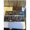 5 Alberta License Plates - 2 Pair - 1970 - 1972 + Single 1973
