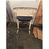 Image 4 : Art Deco Metal Stool Chair 38” Total Height