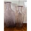 Image 3 : 3 sizes of vintage medicine bottles- watrous drugs and stationary ltd.