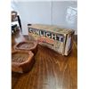 Image 1 : antique sunlight soap box with 2 original bars, dated 1911