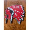 Image 3 : 6 inch die cut red indian lubster sign porcelain single sided -fantasy
