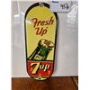 Image 1 : 7-up fresh up porcelain door palm press 8" tall. Single Sided fantasy
