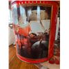 Image 3 : Huge coca-cola santa claus cannister 1990-11.5in tallx 9in diameter. 3 sided images all excellent 9s