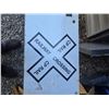 Image 2 : CP railway raod closure sign metal- 8' long -custon made for C.P.R double sided