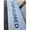 Image 3 : CP railway raod closure sign metal- 8' long -custon made for C.P.R double sided