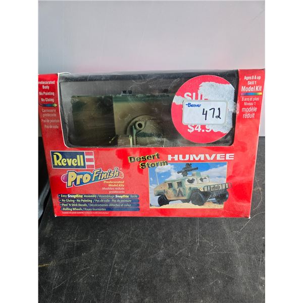 1999 desert strom humvee model kit -new off allah
