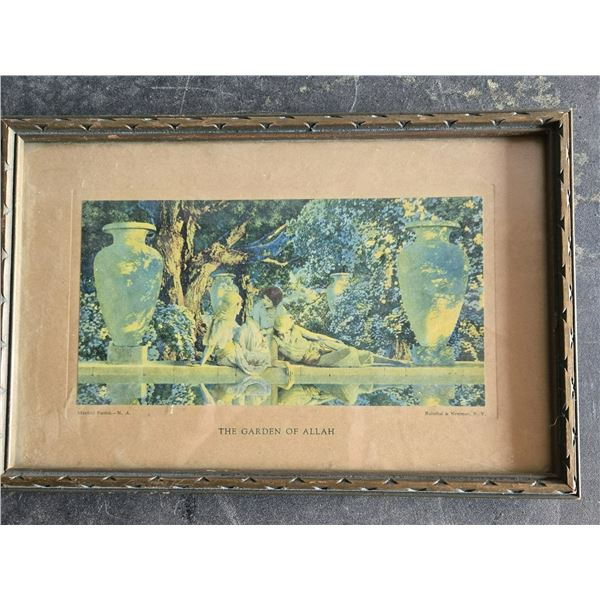 Maxfield parrish victorian print-the garden of allah