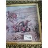 Image 2 : Charles M russell framed print in ornate frame. Measures 22x14 copy of 1904 image