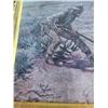 Image 3 : Charles M russell framed print in ornate frame. Measures 22x14 copy of 1904 image