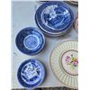 Image 2 : 45 pieces of serving plates- blue willow+ others