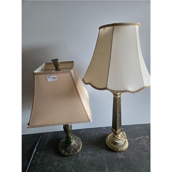 2 single desk/ table lamps -both working