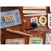 Image 2 : App. 75 pieces of victorian sewing related items-buttons, lace, linnens ,croos stitch+more