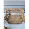 Image 3 : 4 piece set of rattan doll furniture