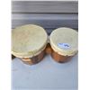 Image 3 : Set of bongo drums and indonesian tribal drum