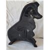 Image 2 : Cast iron, painted dog door stop.