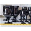 Image 2 : Belkraft, German black crystal drink ware. “Midnight Lace” Beautiful sound.