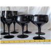 Image 4 : Belkraft, German black crystal drink ware. “Midnight Lace” Beautiful sound.