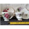 Image 2 : Vintage bone china tea cups & saucers.