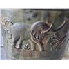 Image 4 : Large embossed metal elephant container.