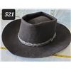 Image 1 : Vintage Smithbilt western hat. Heavy felt with leather braid cord.