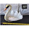 Image 1 : Large shell Swan vanity product holder.