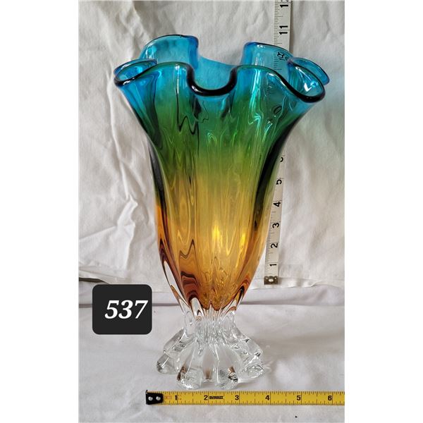Mid century blown glass vase.