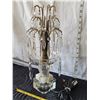 Image 5 : Vintage hanging crystals table lamp.