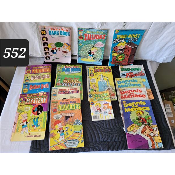 17 1970's comics. Richie Rich & Dennis the Menace.