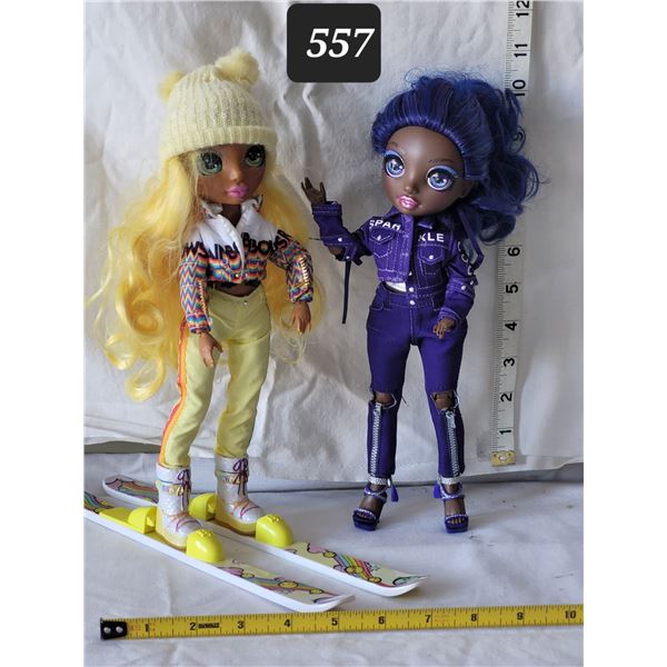 Rainbow High Dolls. Winter break Sunny Madison & Krystal Bailey. Excellent condition.