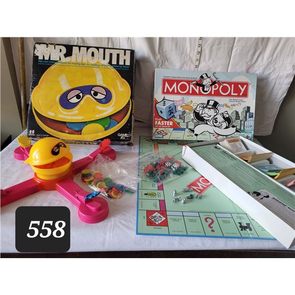 1976 Mr. Mouth game. Parker Brothers Monopoly.