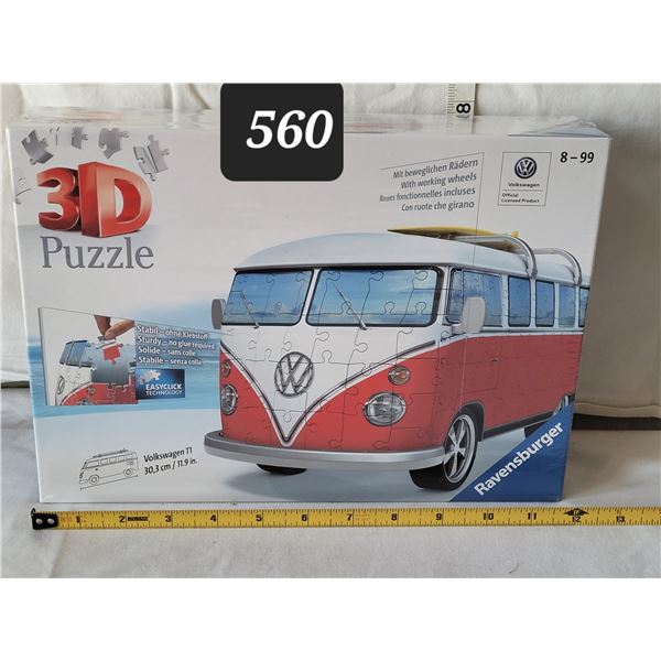 New , sealed 3D licensed Volkswagon puzzle.