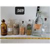 Image 1 : Assorted vintage medicine & kitchen bottles.