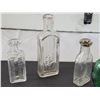 Image 5 : Vintage embossed bottles. WJ Fleming Prince Albert NWT, DR Bells Kingston Ont. & coloured bitters bo