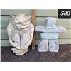 Image 1 : Stone gargoyle & outdoor inukshuk.