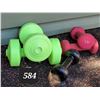 Image 1 : Hand weights. 1.5, 2.5, & 3 lbs.