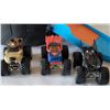 Image 4 : Hot wheels monster truck jump plus Taz, Batman & Superman monster trucks.