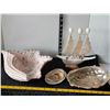 Image 1 : Shells. Shell bowl & sailing ship.