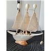 Image 7 : Shells. Shell bowl & sailing ship.