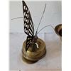Image 4 : Brass musical, rotating butterfly & Brass tub soap dish.